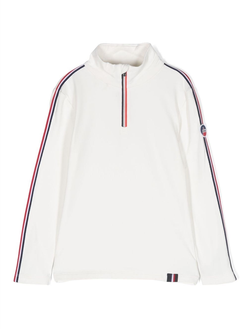 Fusalp Kids contrasting-stripe logo jumper - White von Fusalp Kids