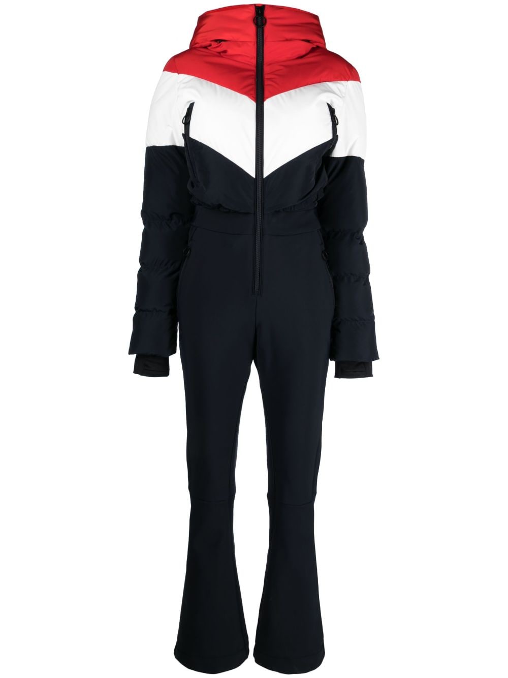 Fusalp Kira contrast-panel ski suit - Blue von Fusalp