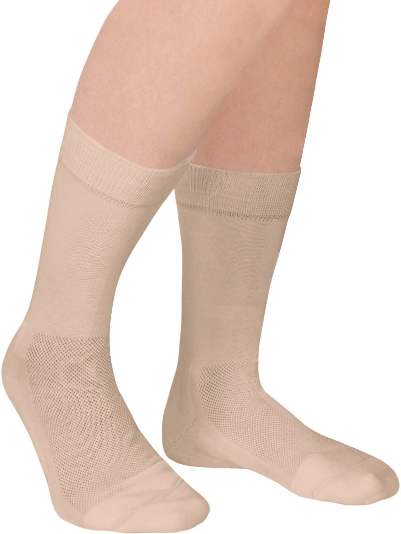 Fussgut Diabetikersocken »Venenfeund Sensitiv Socken mit Airchannel Fussbelüftung«, (2 Paar), verstärkte Fusspolsterung, weiter Bund, kein Druck von Fussgut