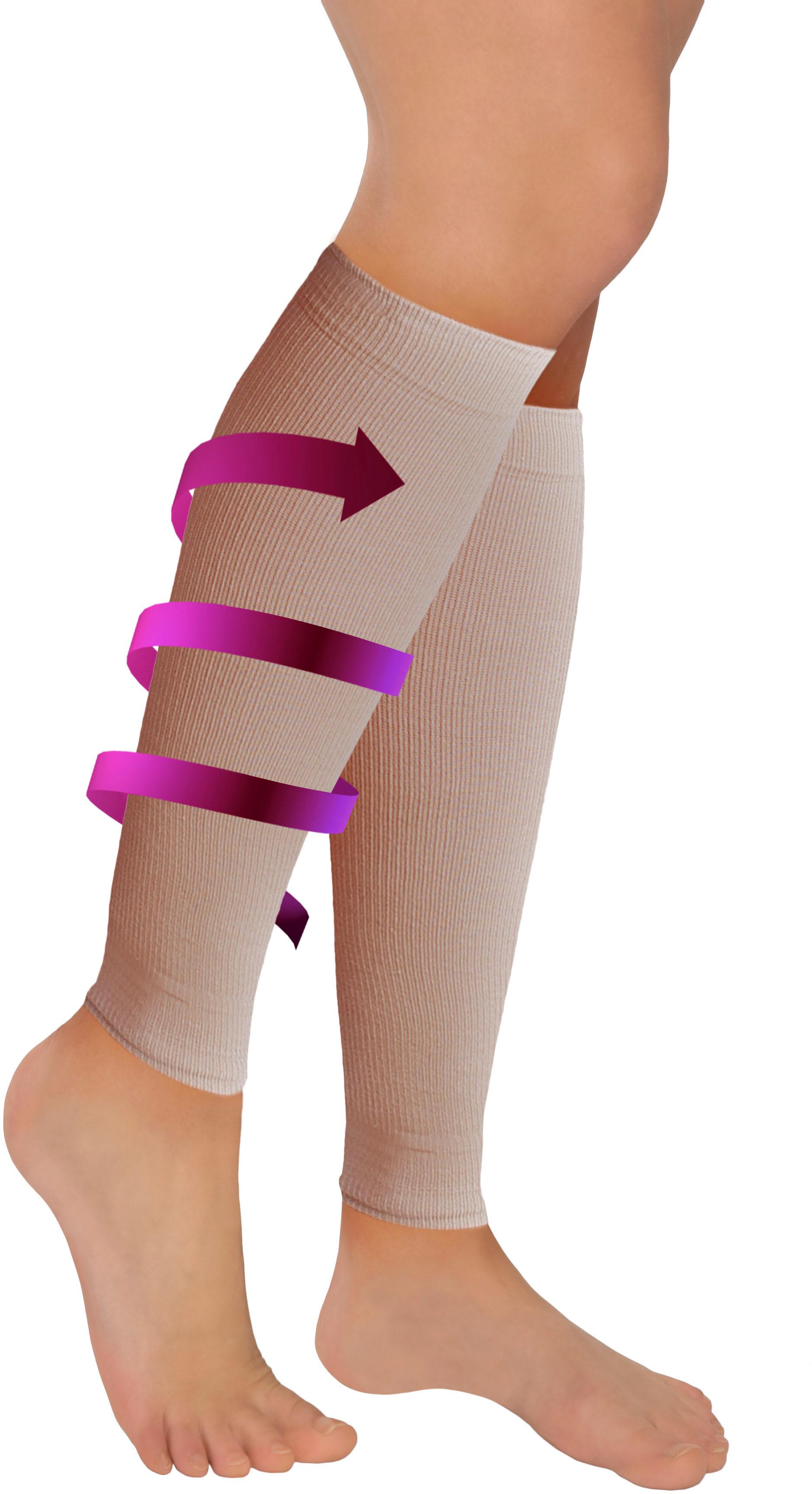 Fussgut Stütz-Stulpen »zur Vorbeugung schwerer Beine, anatomisch korrekter Druckverlauf«, entlastet, vitalisiert, stimuliert, Erholung, 2 Paar, Universalgrösse Fussgut Stütz-Stulpen »zur Vorbeugung schwerer Beine, anatomisch korrekter Druckverlauf«, entlastet, vitalisiert, stimuliert, Erholung, 2 Paar, Universalgrösse von Fussgut