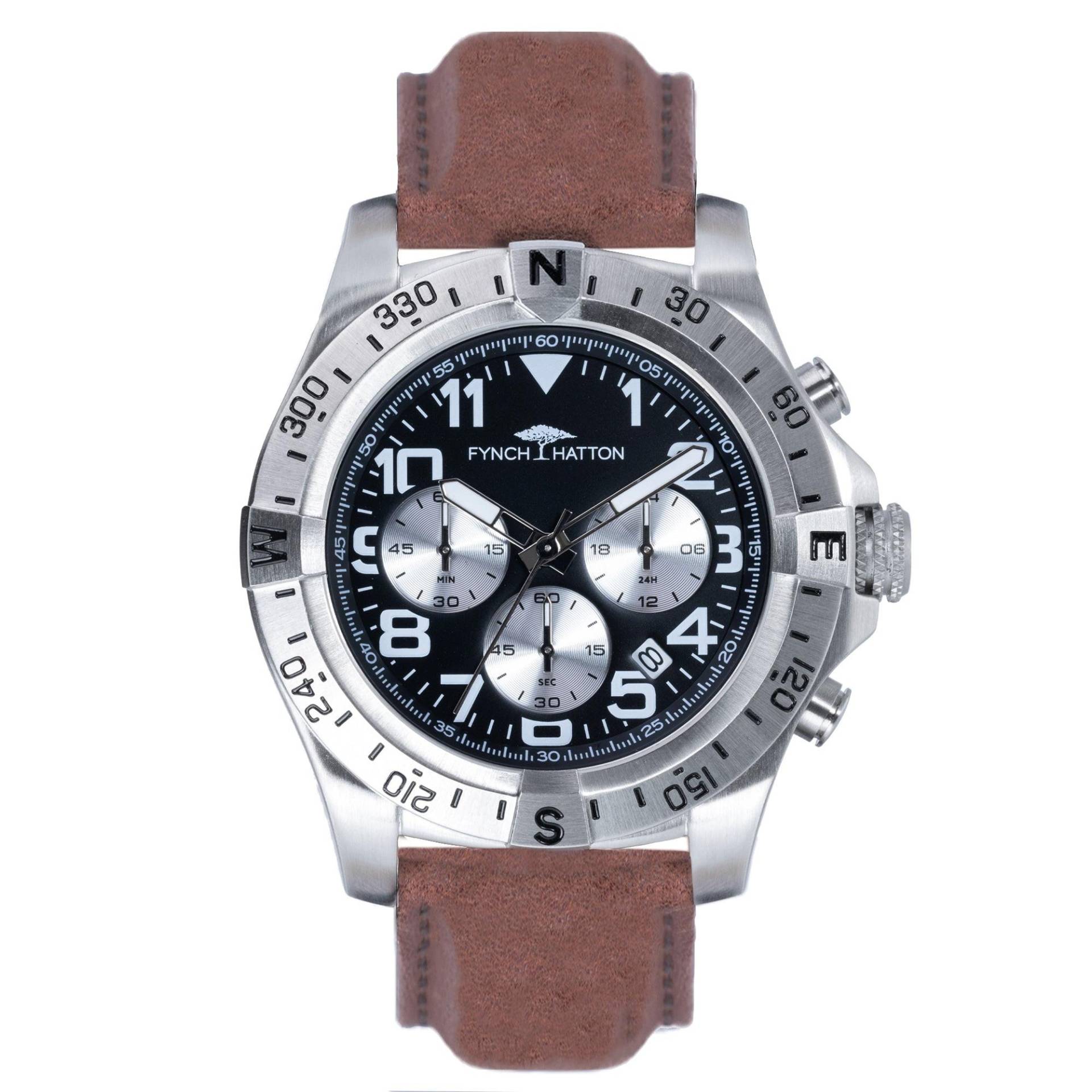 Strong Armbanduhr Herren Braun 45mm von Fynch-Hatton