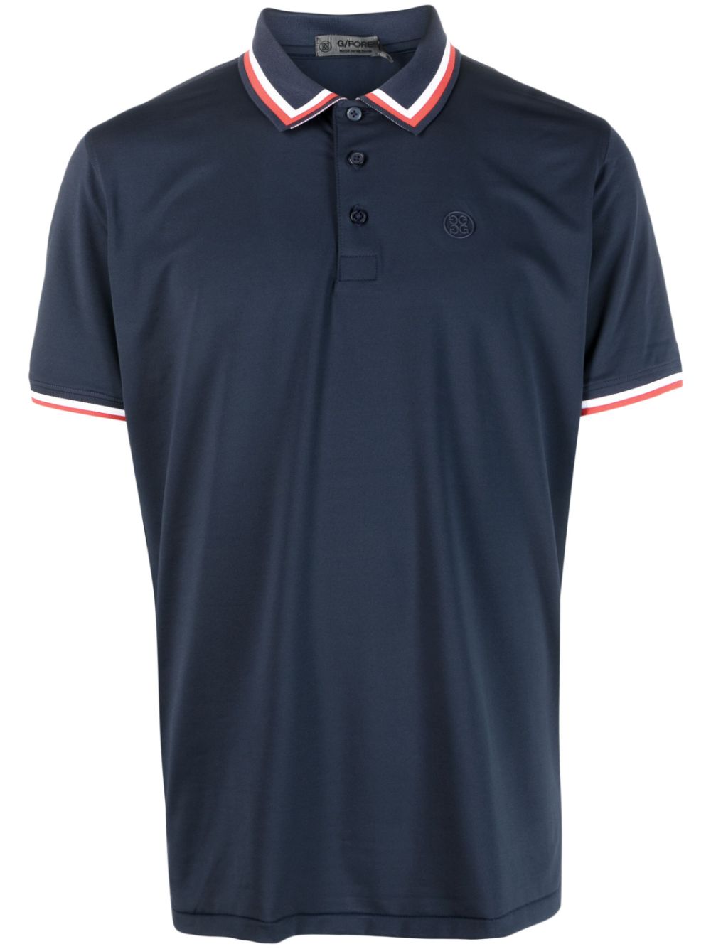 G/FORE striped-edge polo shirt - Blue von G/FORE