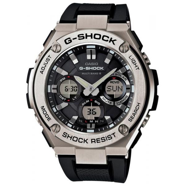 G-SHOCK GST Steel, Digi-Analog, LCD Funk Solaruhr, SS schwarz von G-SHOCK