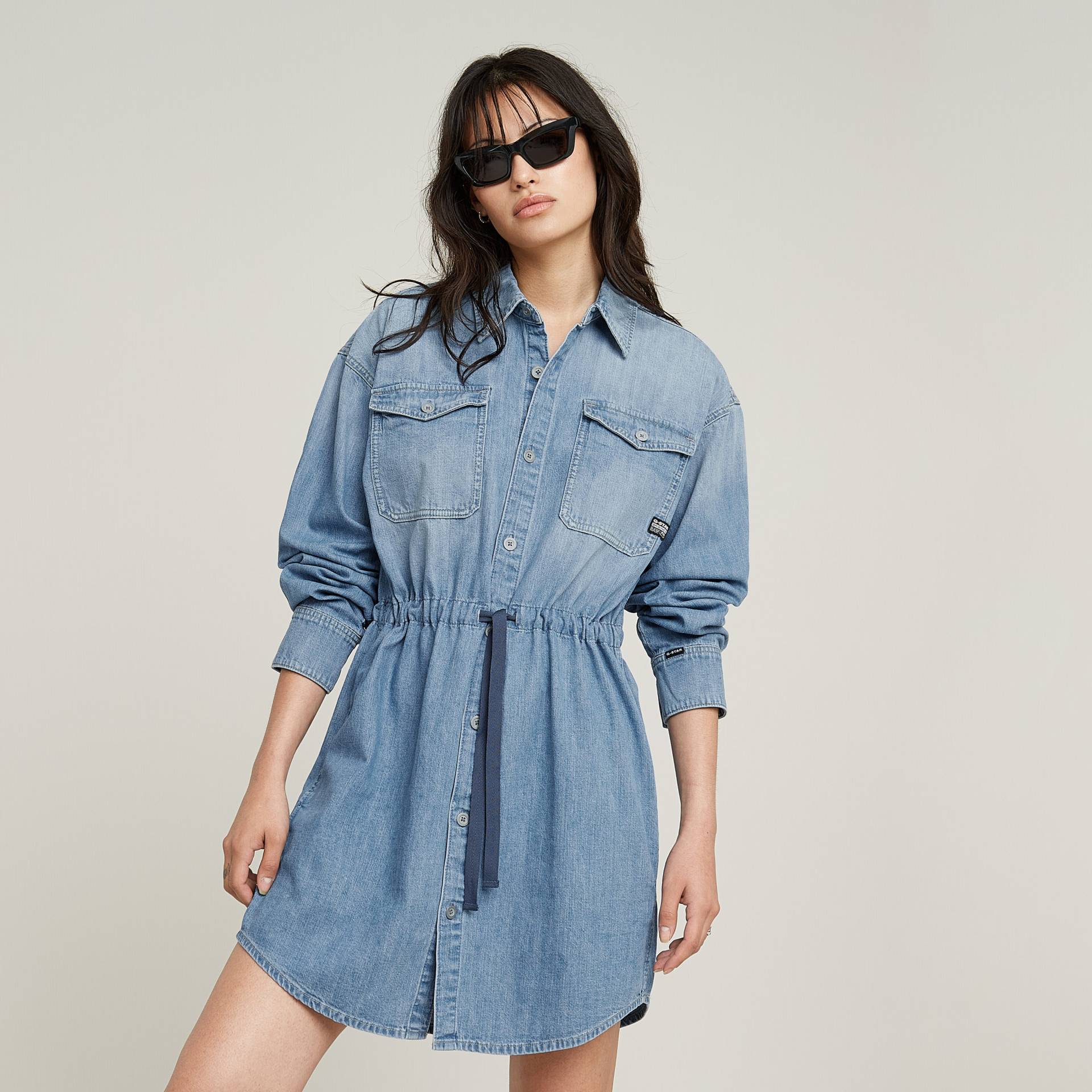 G-STAR Jeanskleid »Relaxed Drawcord Denim Dress«, mit Taschen in der Seitennaht von G-STAR