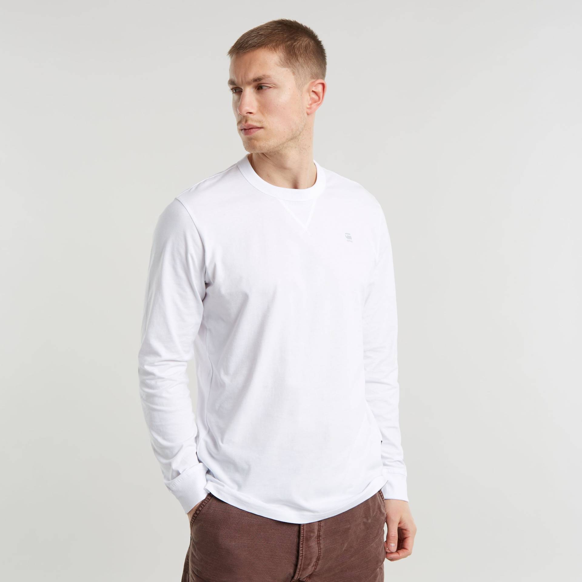 G-STAR Longsleeve »Nifous R«, mit geripptem Einsatz vorne von G-STAR