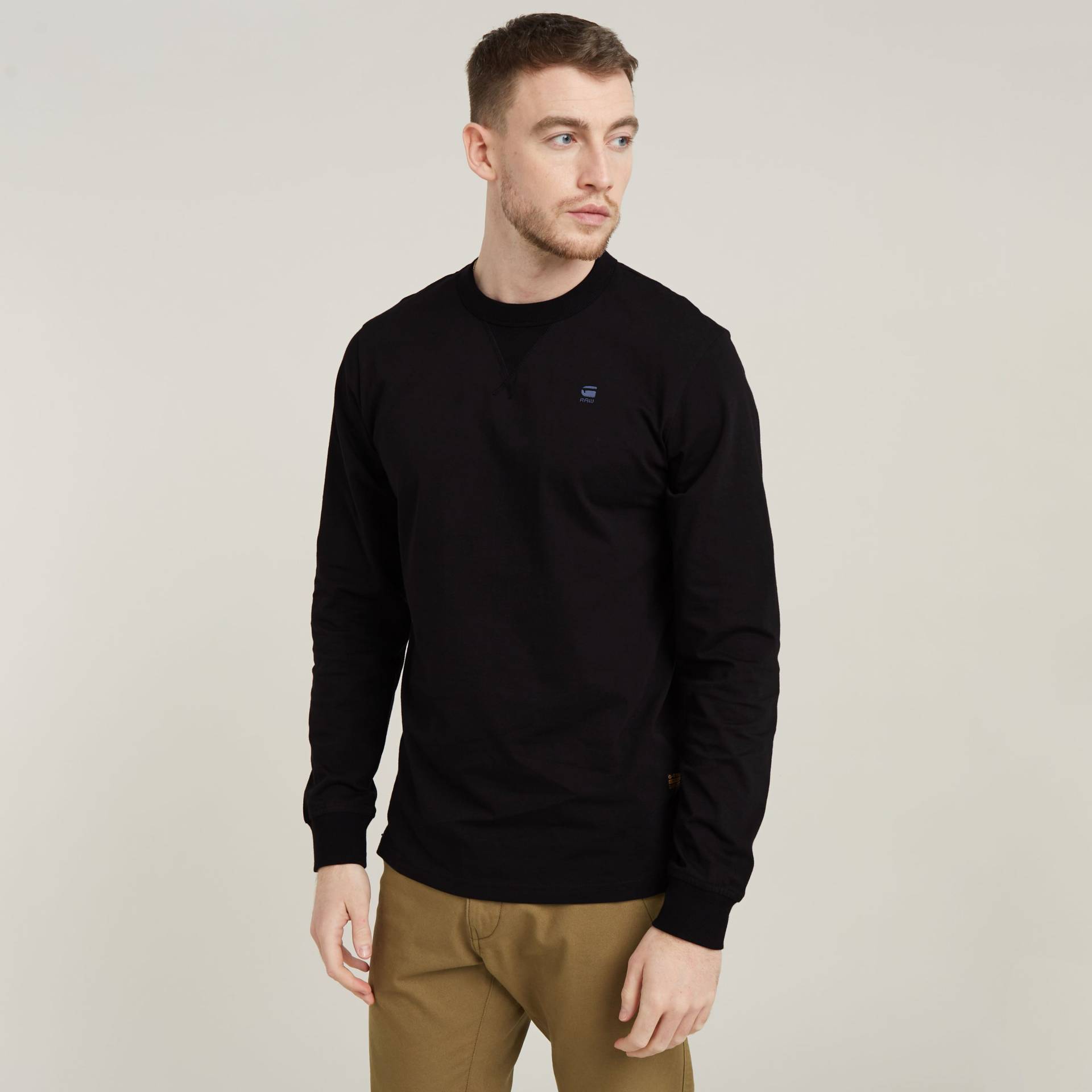 G-STAR Longsleeve »Nifous R«, mit geripptem Einsatz vorne von G-STAR