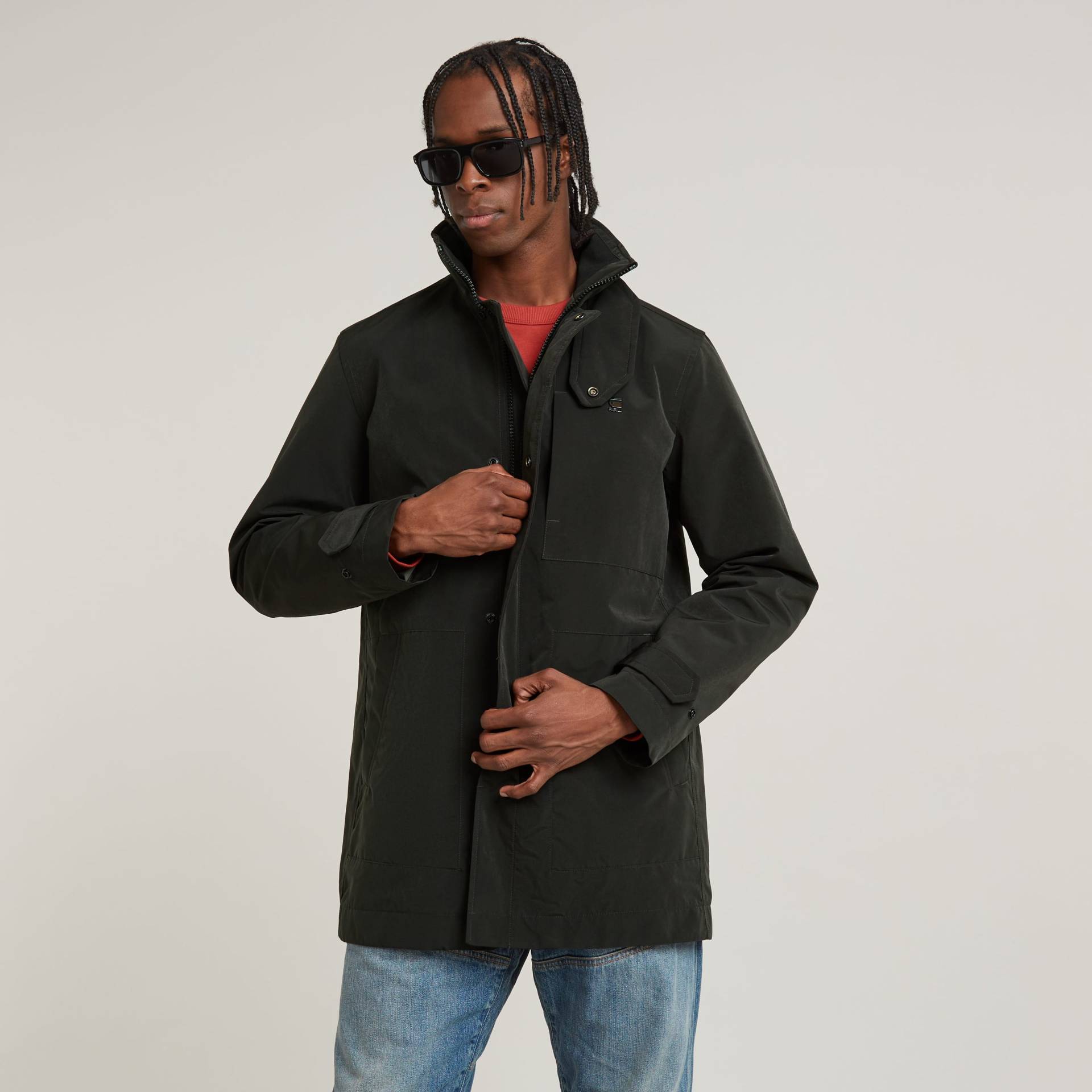 G-STAR Outdoorjacke »Garber Trench«, mit verdeckten Knöpfen von G-STAR