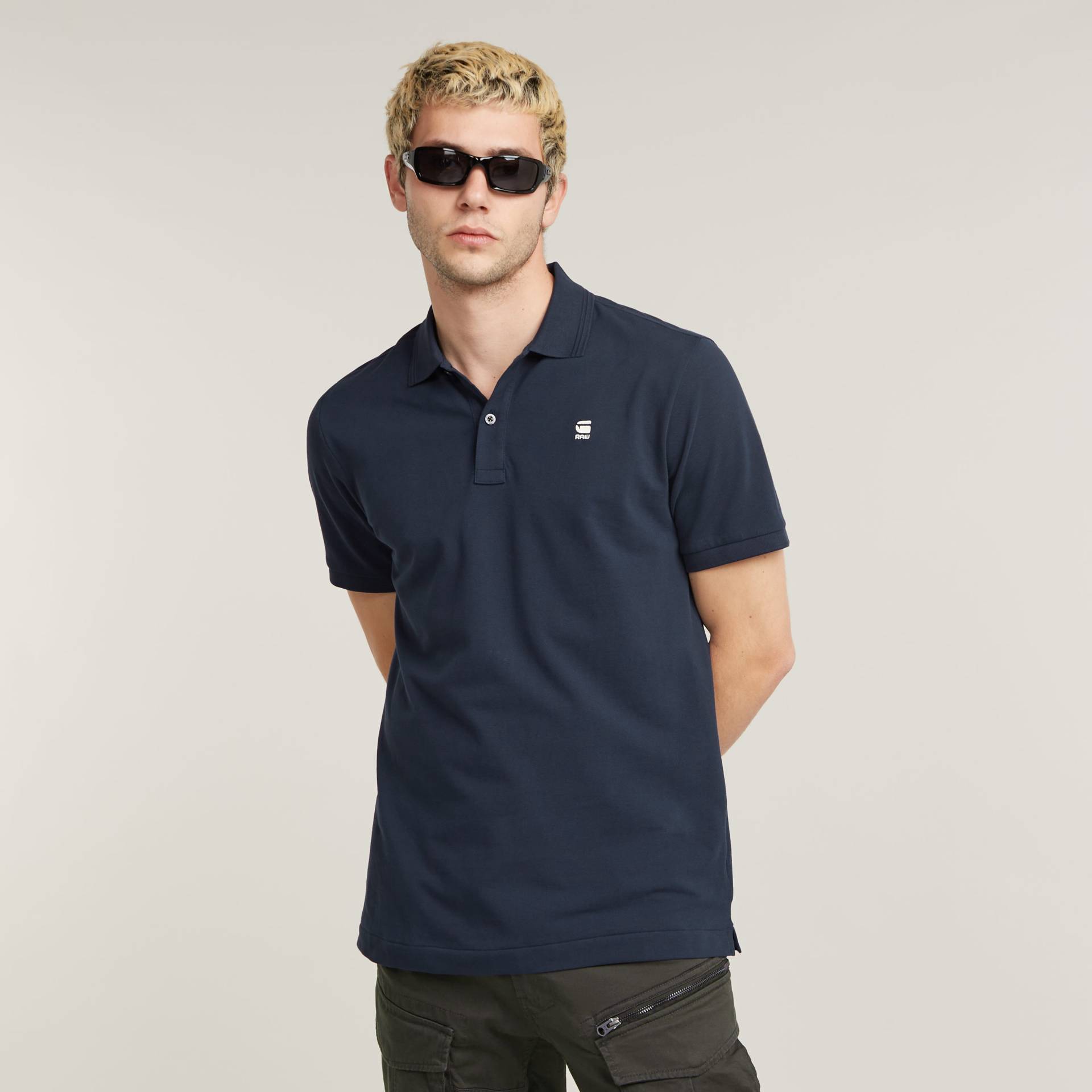 G-STAR Poloshirt »Dunda slim fit«, Logoprägung auf der Brust von G-STAR