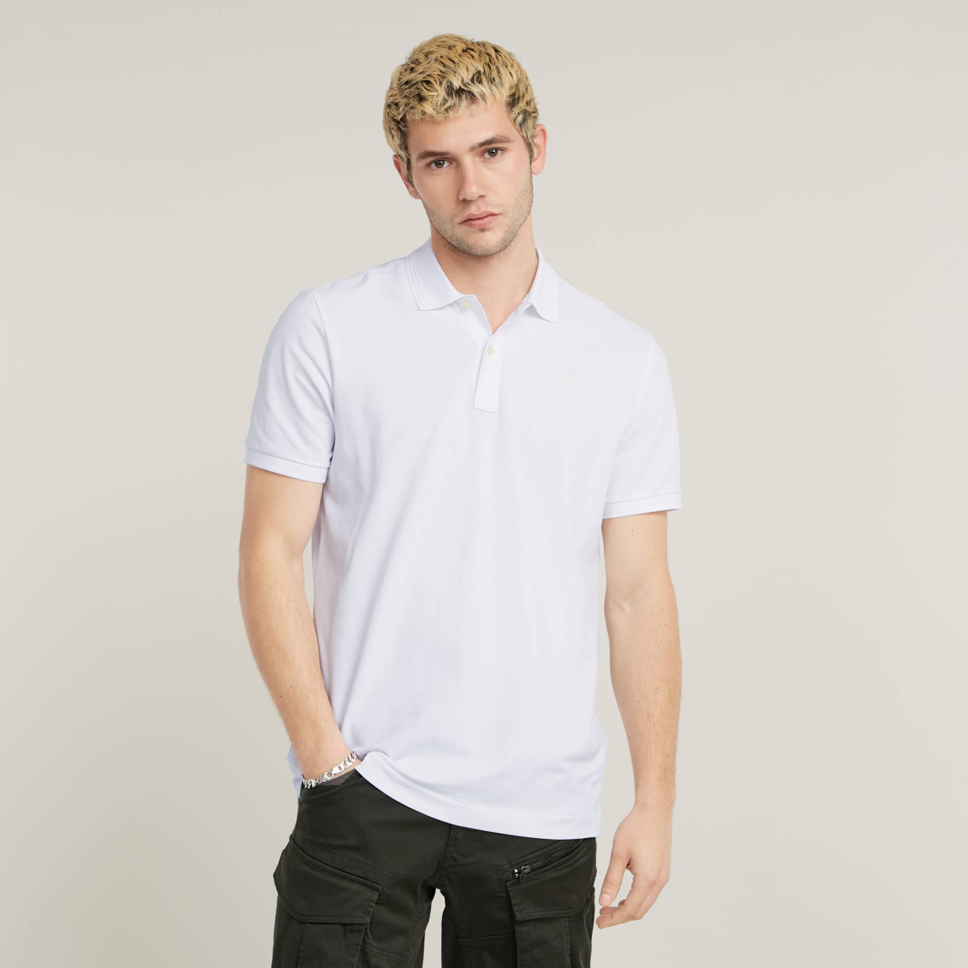 G-STAR Poloshirt »Dunda slim fit«, Logoprägung auf der Brust von G-STAR