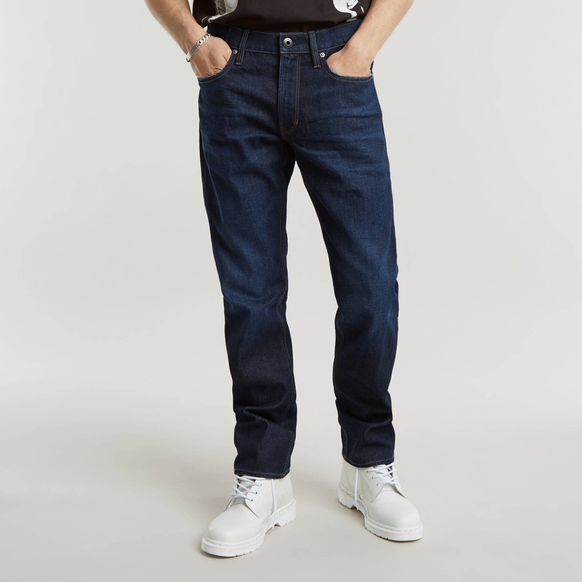 G-STAR Straight-Jeans »Mosa Straight«, mit hellen Nähten von G-STAR