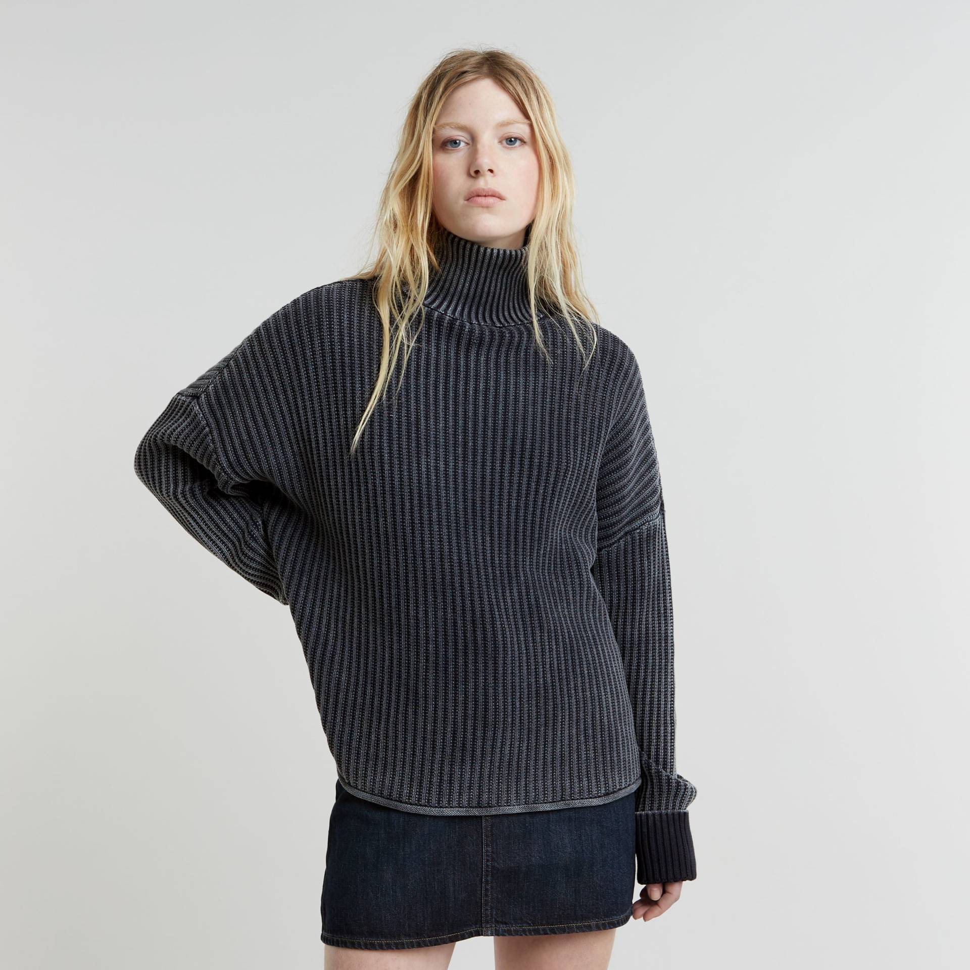 G-STAR Strickpullover »Loose Overdyed Turtle Knit wmn« von G-STAR