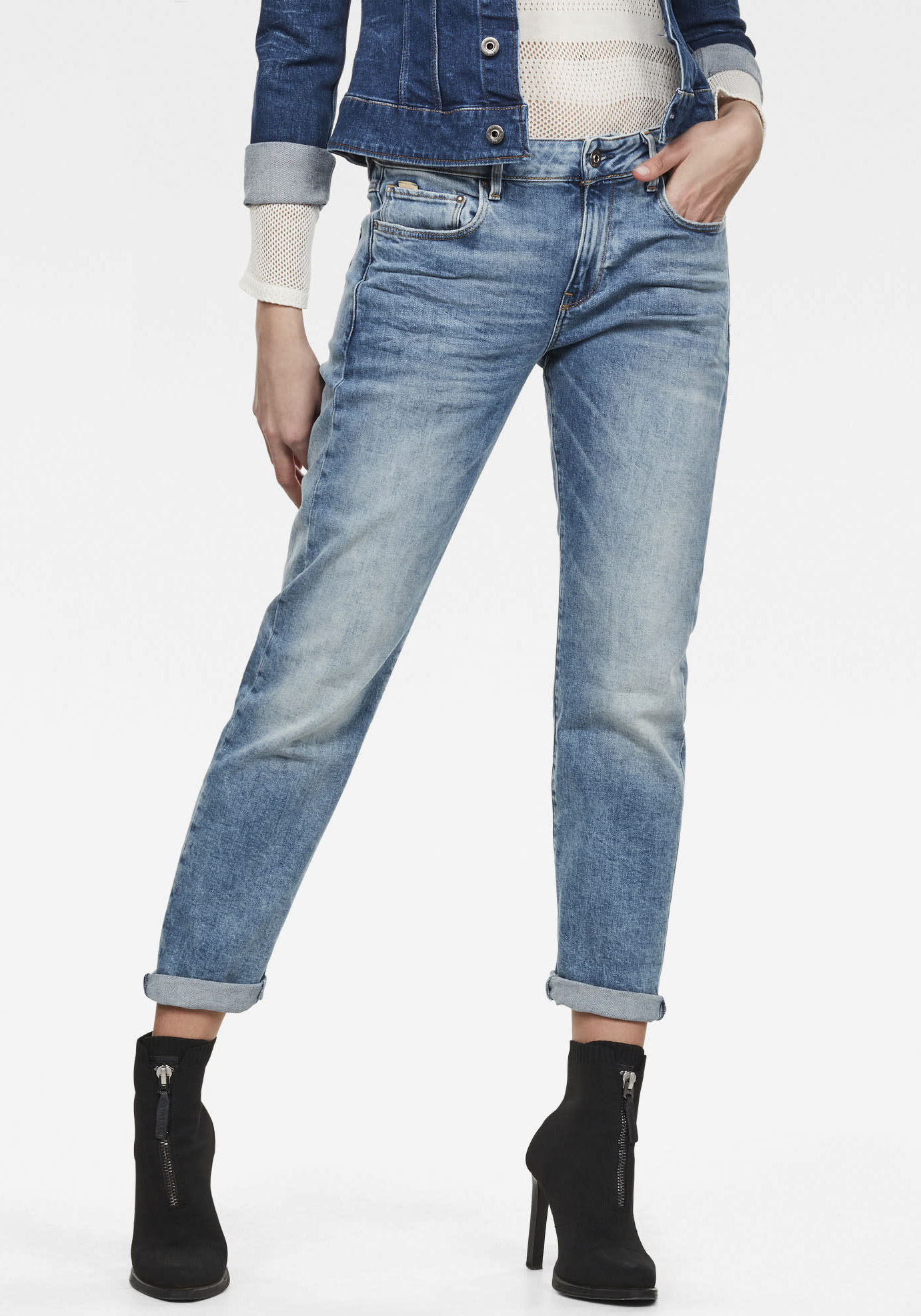 G-STAR Boyfriend-Jeans »Kate Boyfriend«, mit authentischen Used Effekten von G-STAR