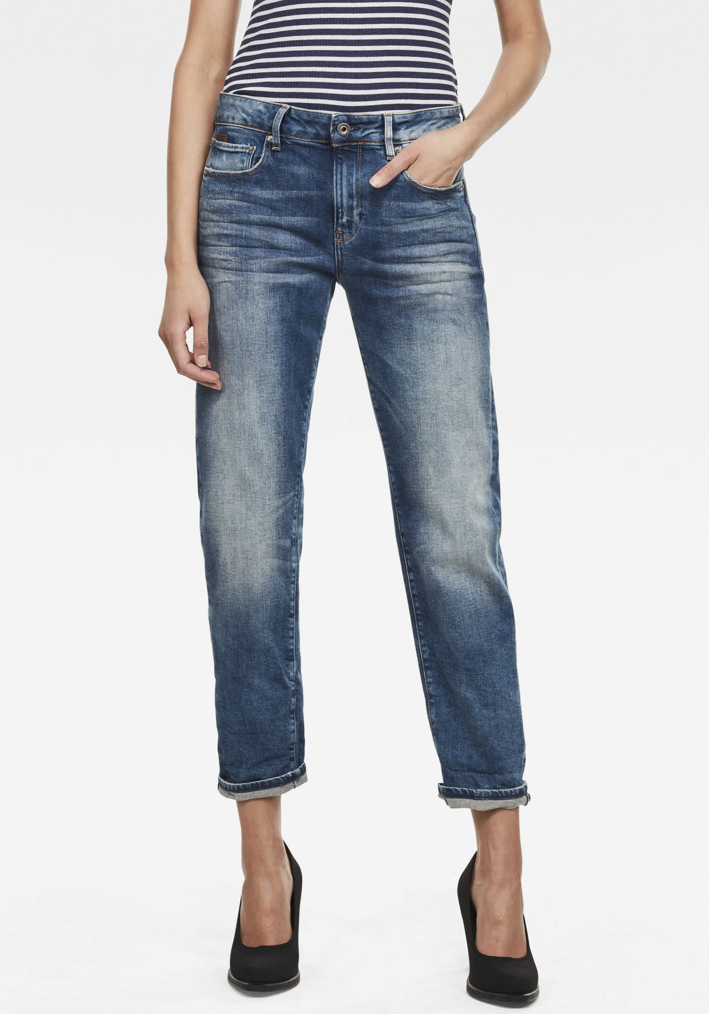 G-STAR Boyfriend-Jeans »Kate Boyfriend«, mit authentischen Used Effekten G-STAR Boyfriend-Jeans »Kate Boyfriend«, mit authentischen Used Effekten von G-STAR