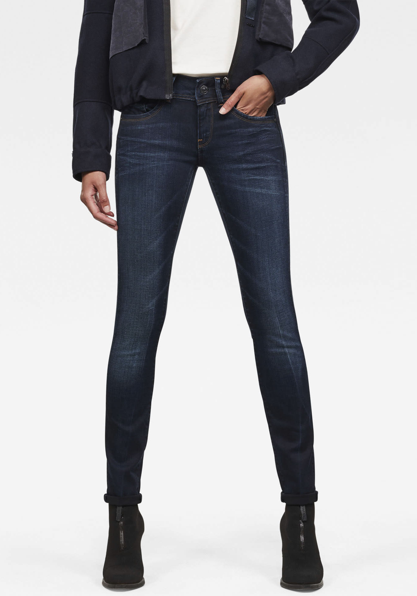 G-STAR Skinny-fit-Jeans »Lynn Mid Waist Skinny«, moderne Version des klassischen 5-Pocket-Designs von G-STAR