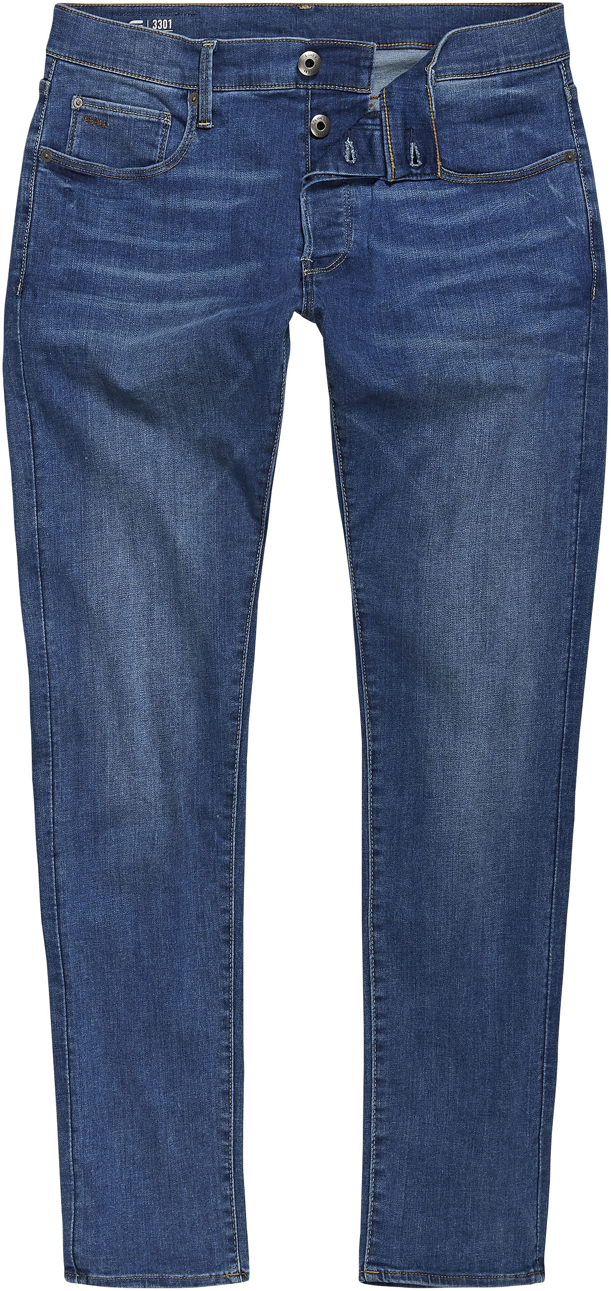 G-STAR Slim-fit-Jeans »3301 Slim«, mit leichten Used-Effekten von G-STAR