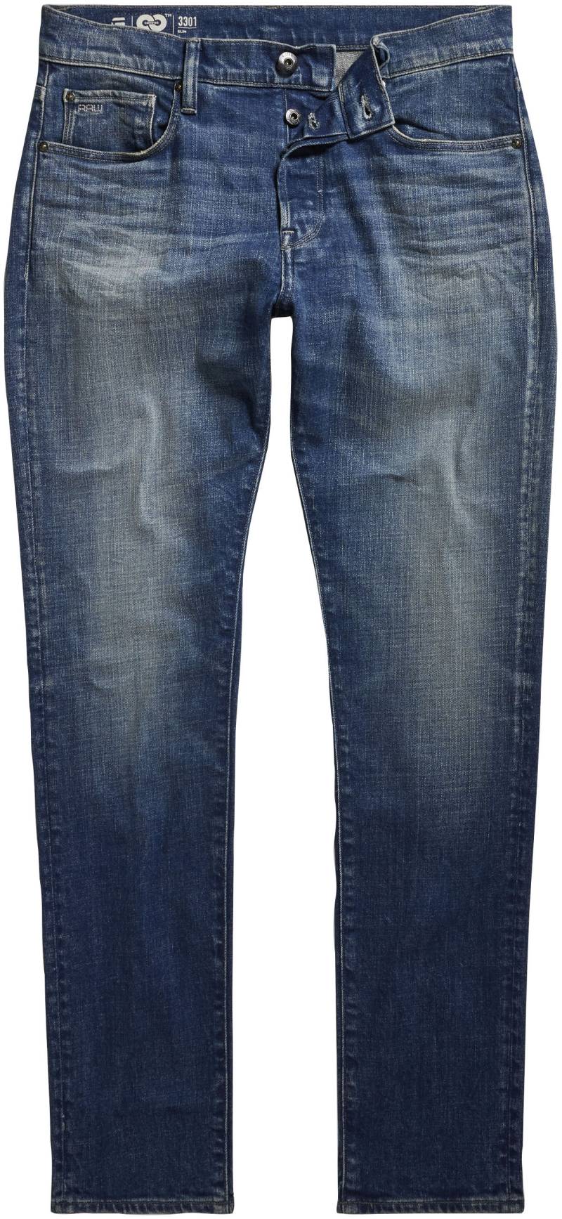 G-STAR Slim-fit-Jeans »3301 Slim«, mit toller Waschung und Elasthan von G-STAR