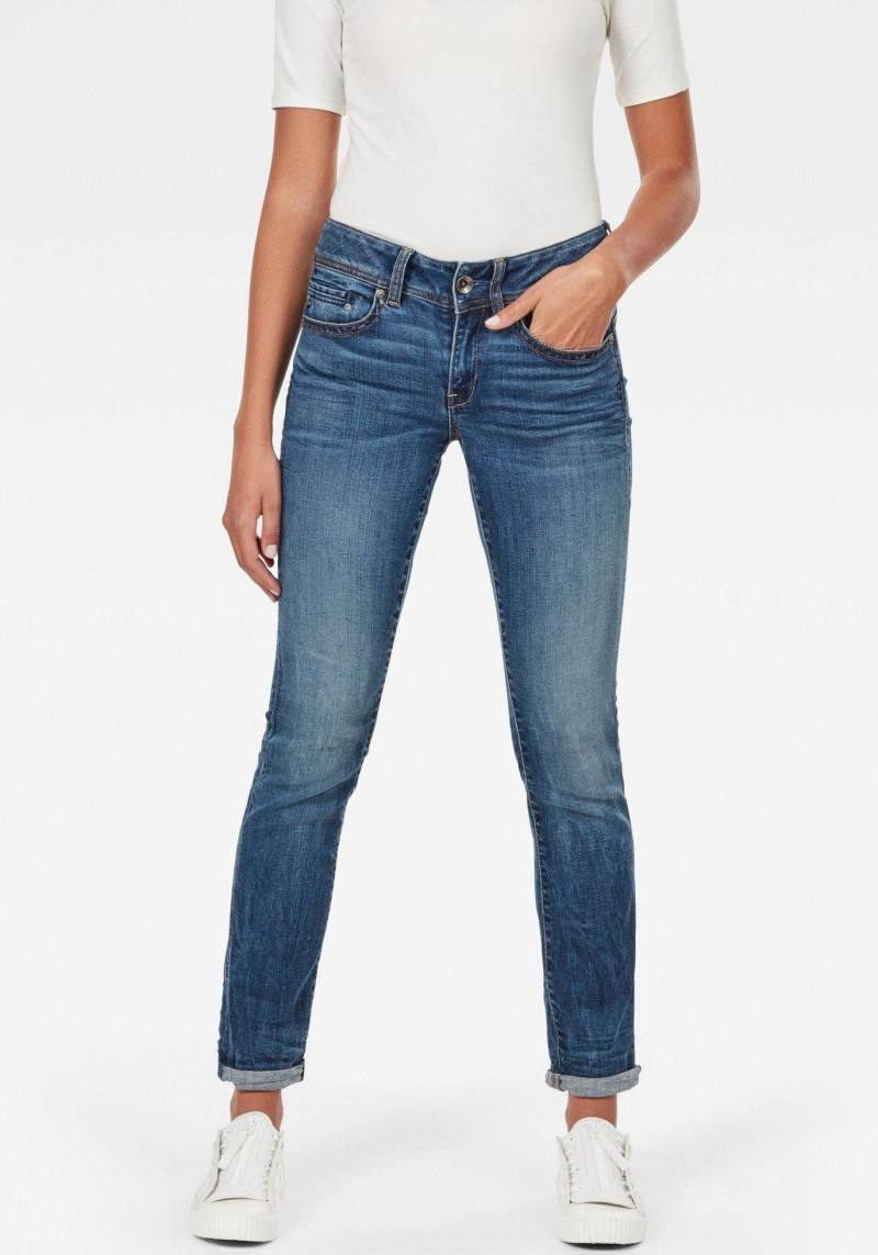 G-STAR Straight-Jeans »Midge Straight Women«, mit Used-Effekten von G-STAR