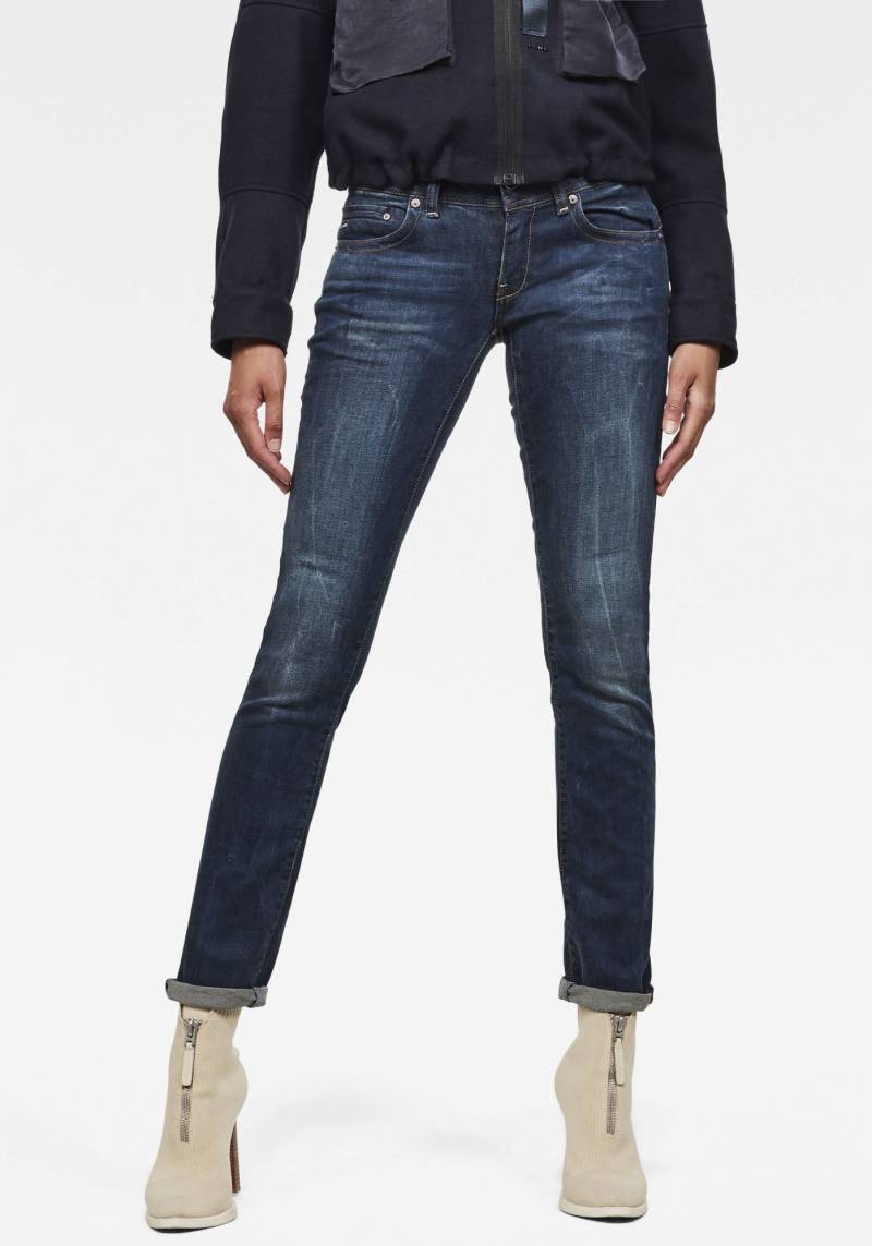 G-STAR Straight-Jeans »Midge«, 5-Pocket-Design mit markanten Steppnähten von G-STAR