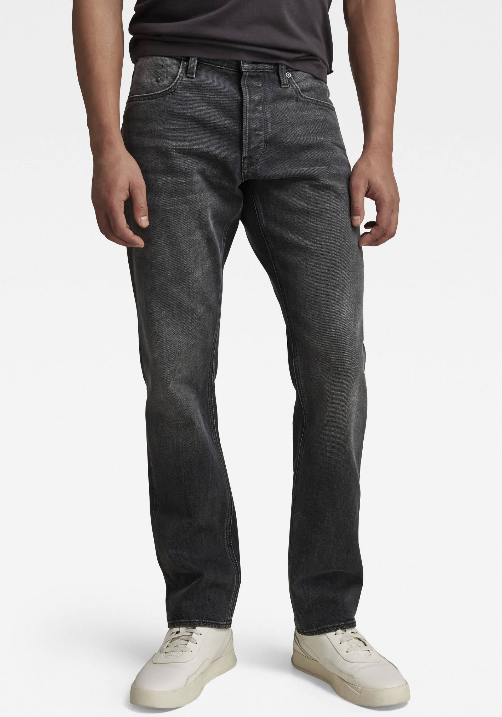 G-STAR Straight-Jeans »Mosa Straight«, mit hellen Nähten von G-STAR