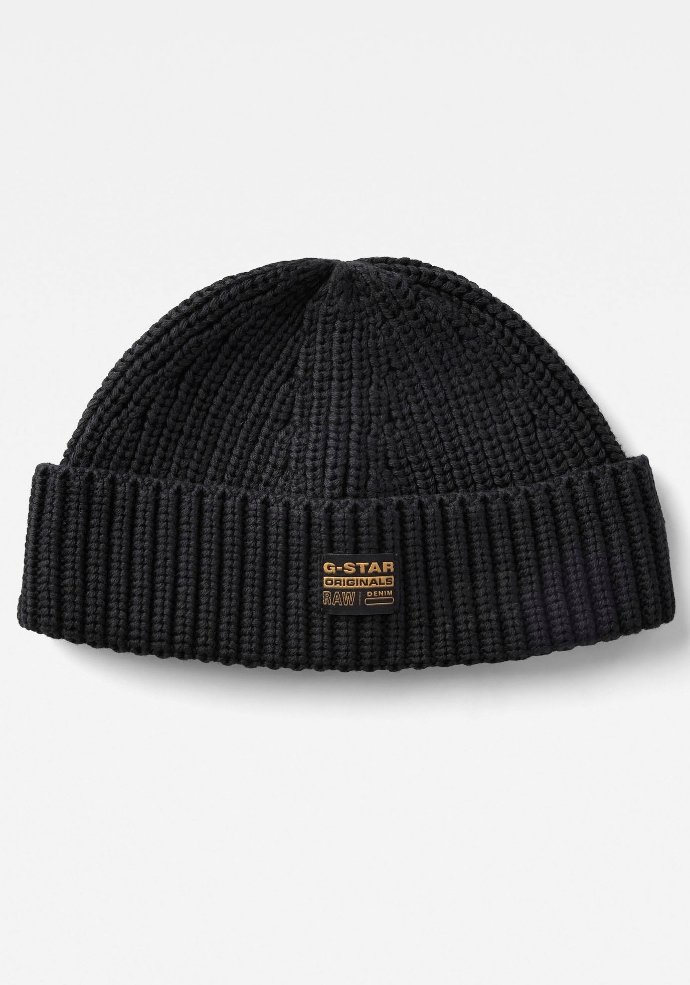 G-STAR Strickmütze »Originals Fisherman Beanie«, mit Label von G-STAR