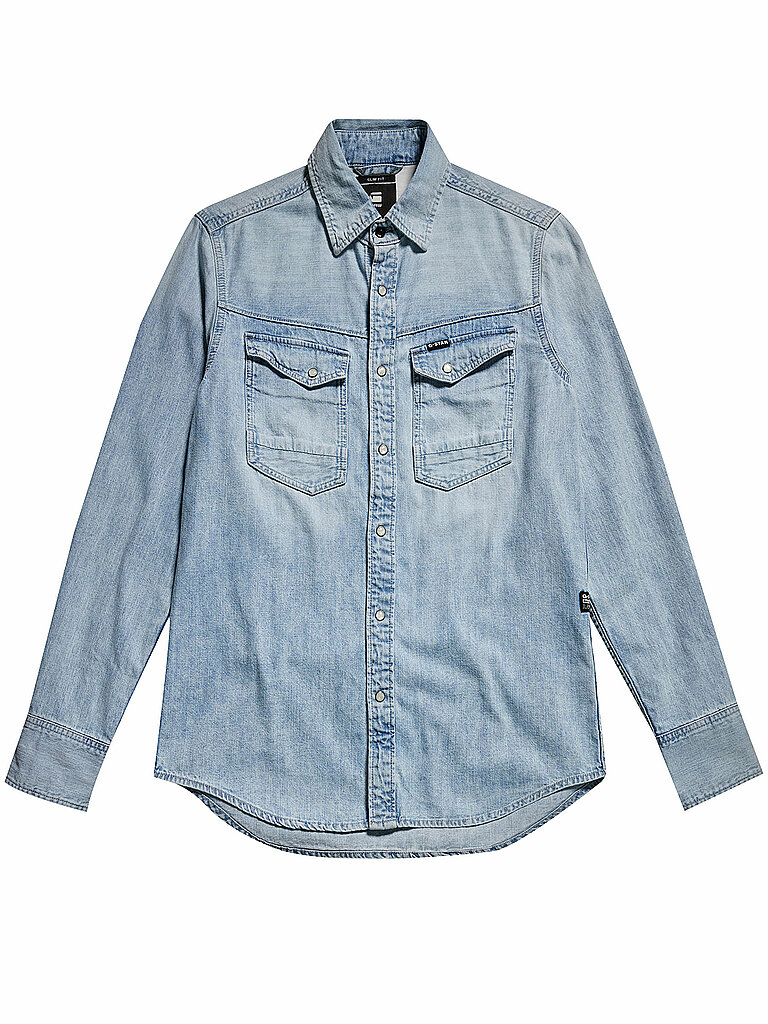 G-STAR RAW Jeanshemd  hellblau | L von G-Star Raw