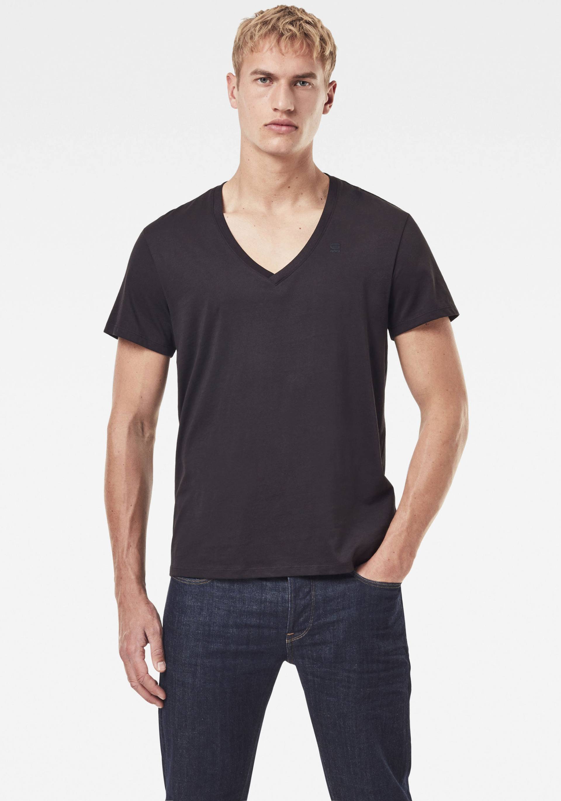 G-Star RAW V-Shirt »Base htr v t s/s 2-pack« von G-Star Raw