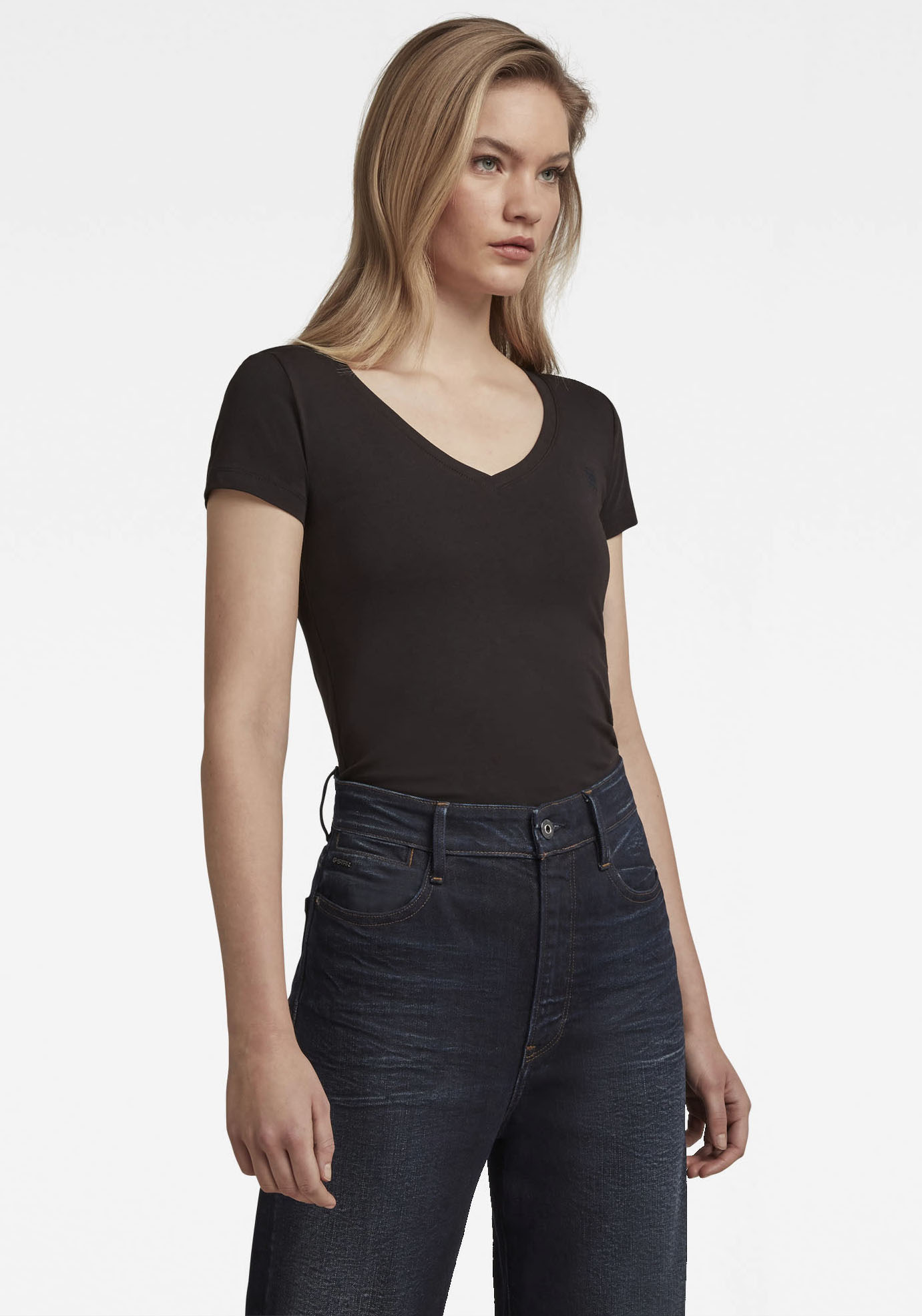 G-STAR V-Shirt »Base v t wmn cap sl«, mit kleinem Logodruck vorne G-STAR V-Shirt »Base v t wmn cap sl«, mit kleinem Logodruck vorne von G-Star