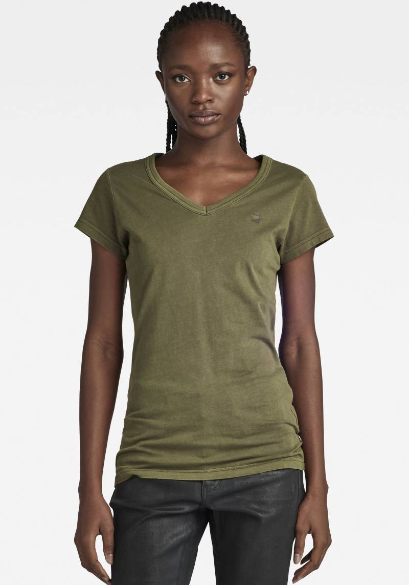 G-STAR V-Shirt »Eyben Slim Top«, mit kleinem G-Star RAW Logoprint auf der Brust von G-Star