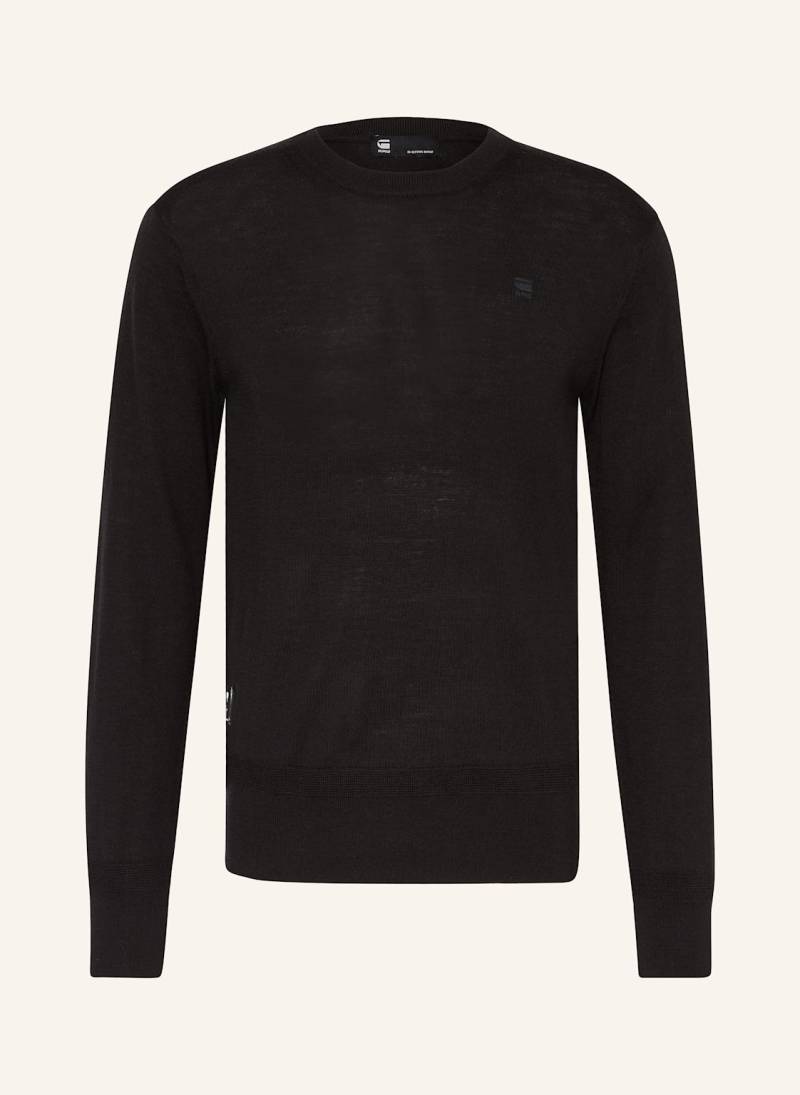 G-Star Pullover Aus Merinowolle schwarz von G-Star