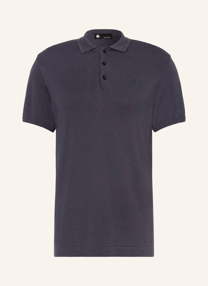 G-Star Strick-Poloshirt blau von G-Star