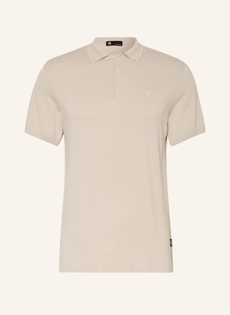 G-Star Strick-Poloshirt beige von G-Star