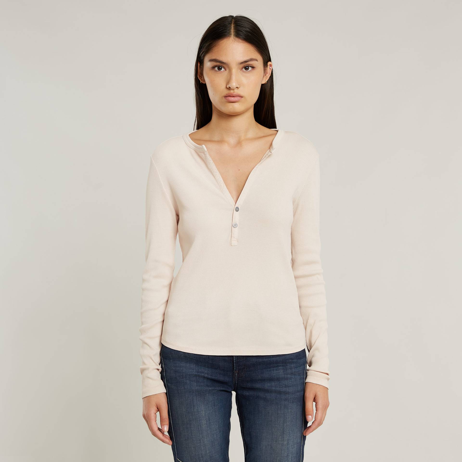 G-STAR Langarmshirt »Deep v slim«, mit Knopfverschluss G-STAR Langarmshirt »Deep v slim«, mit Knopfverschluss von G-Star