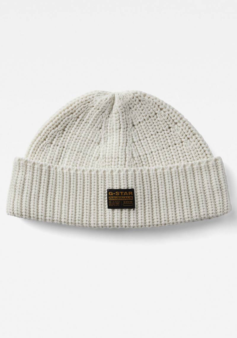 G-STAR Strickmütze »Originals Fisherman Beanie«, mit Label von G-Star