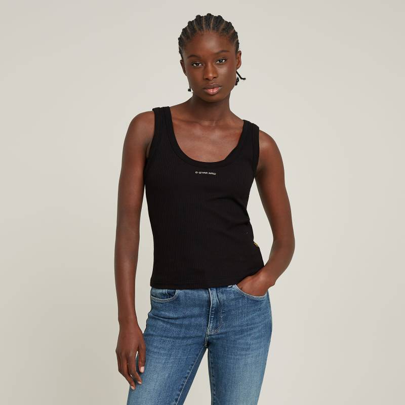 G-STAR Tanktop »Slim Rib Tank«, mit Markenschriftzug auf der Brust von G-Star