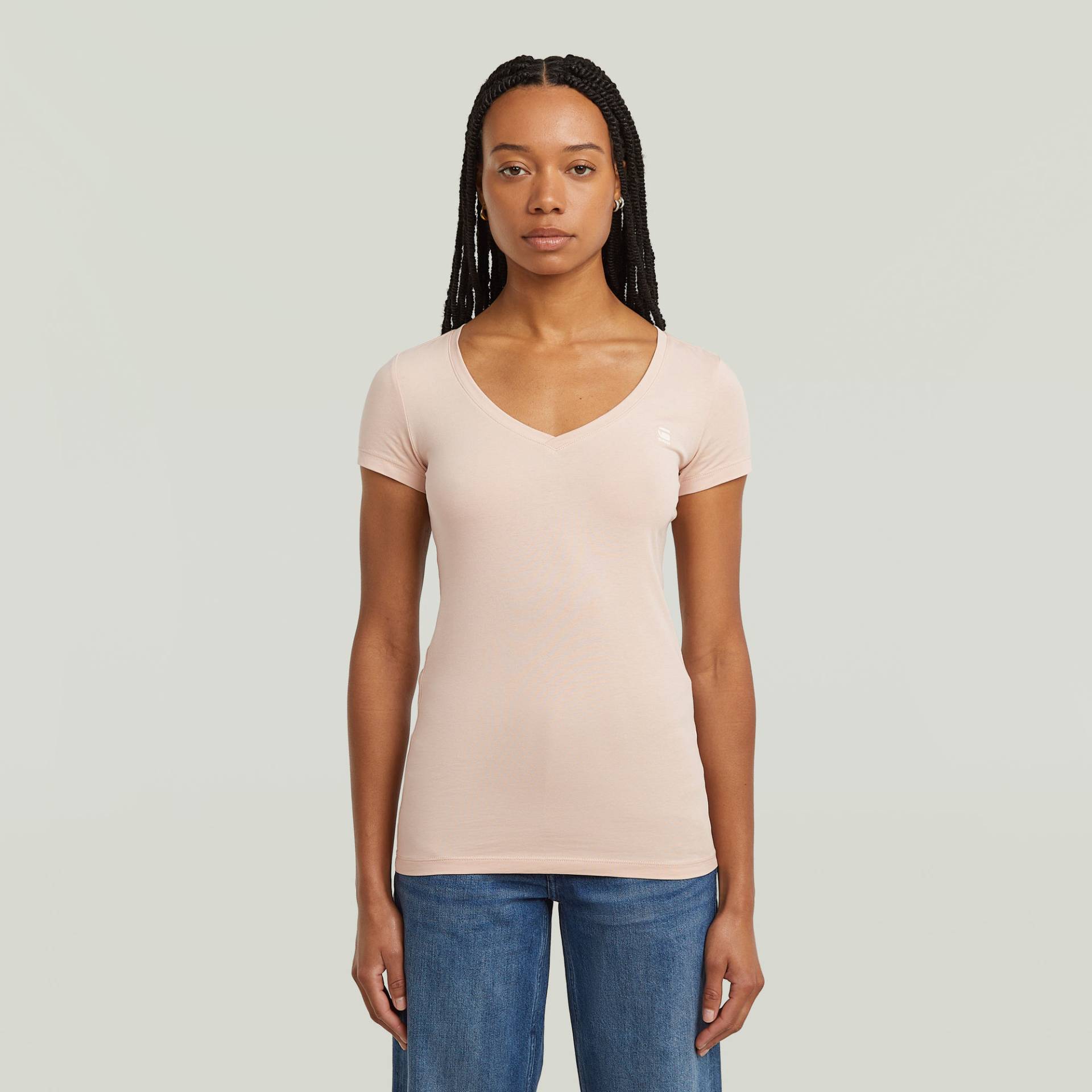 G-STAR V-Shirt »Base v t wmn cap sl«, mit kleinem Logodruck vorne G-STAR V-Shirt »Base v t wmn cap sl«, mit kleinem Logodruck vorne von G-Star