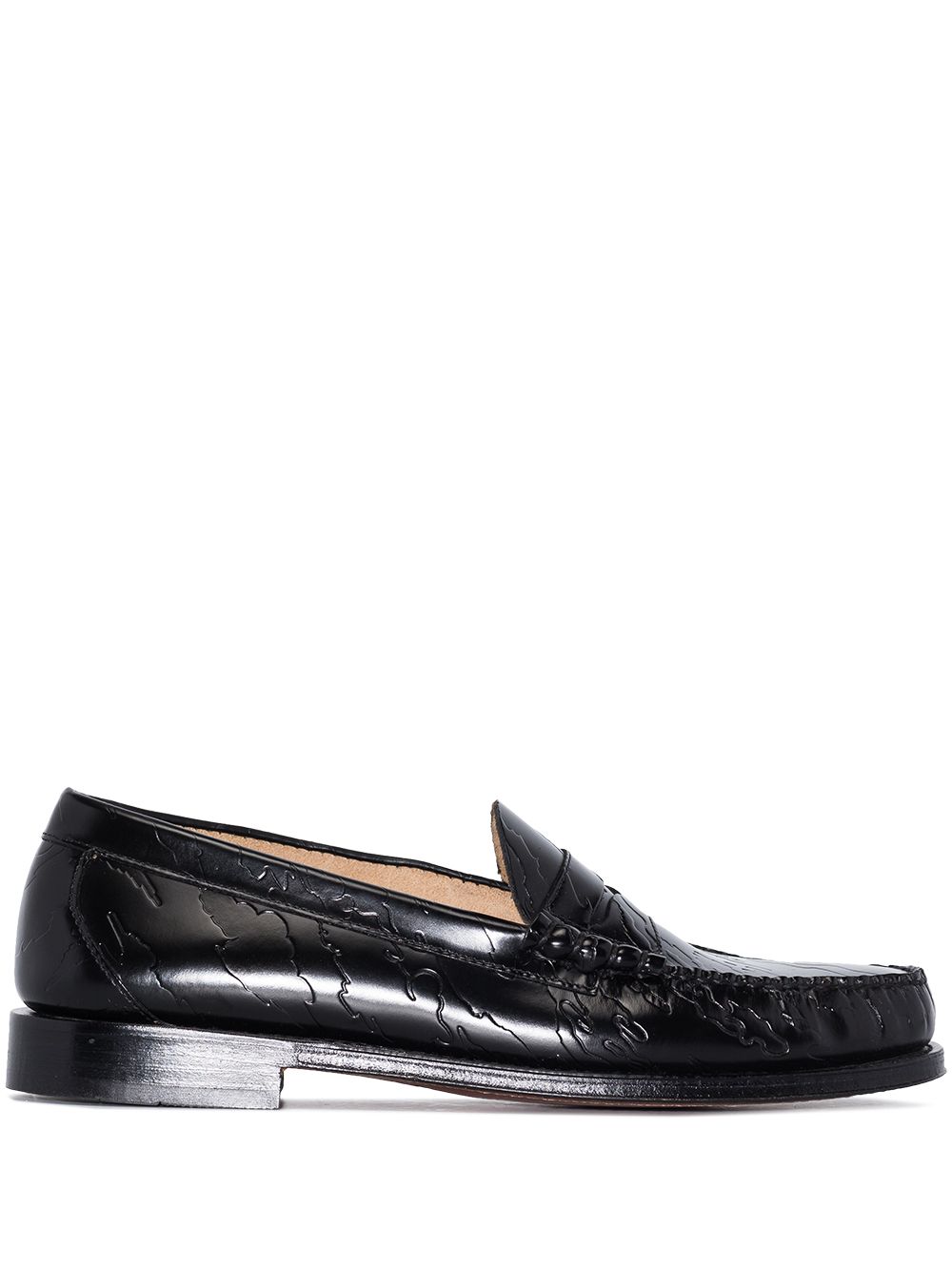 G.H. Bass & Co. x Maharishi Weejun Larson embossed loafers - Black von G.H. Bass & Co.