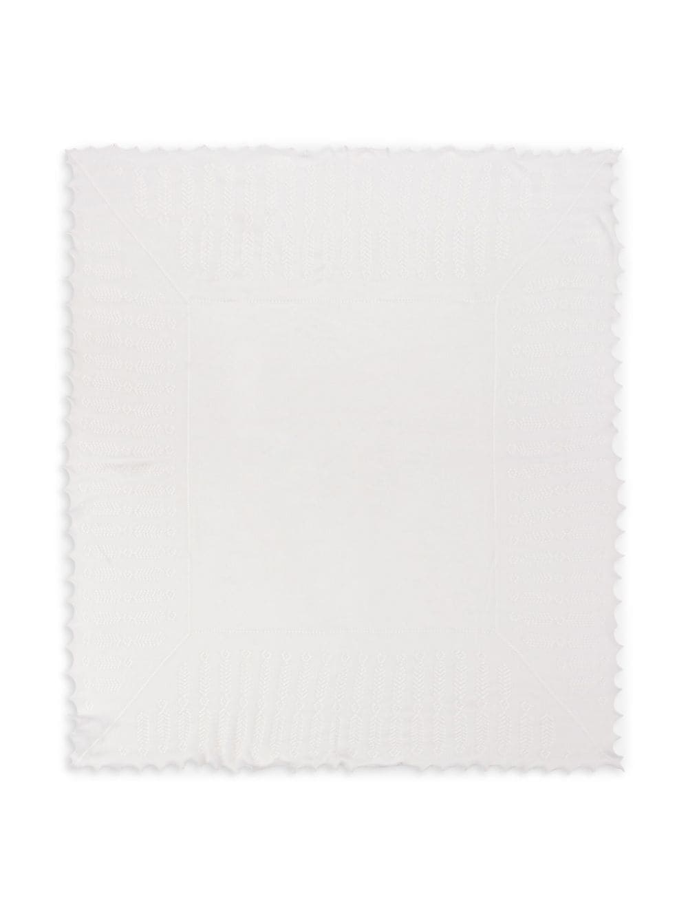 G.H. Hurt&Son Kids knitted wool shawl - White von G.H. Hurt&Son Kids