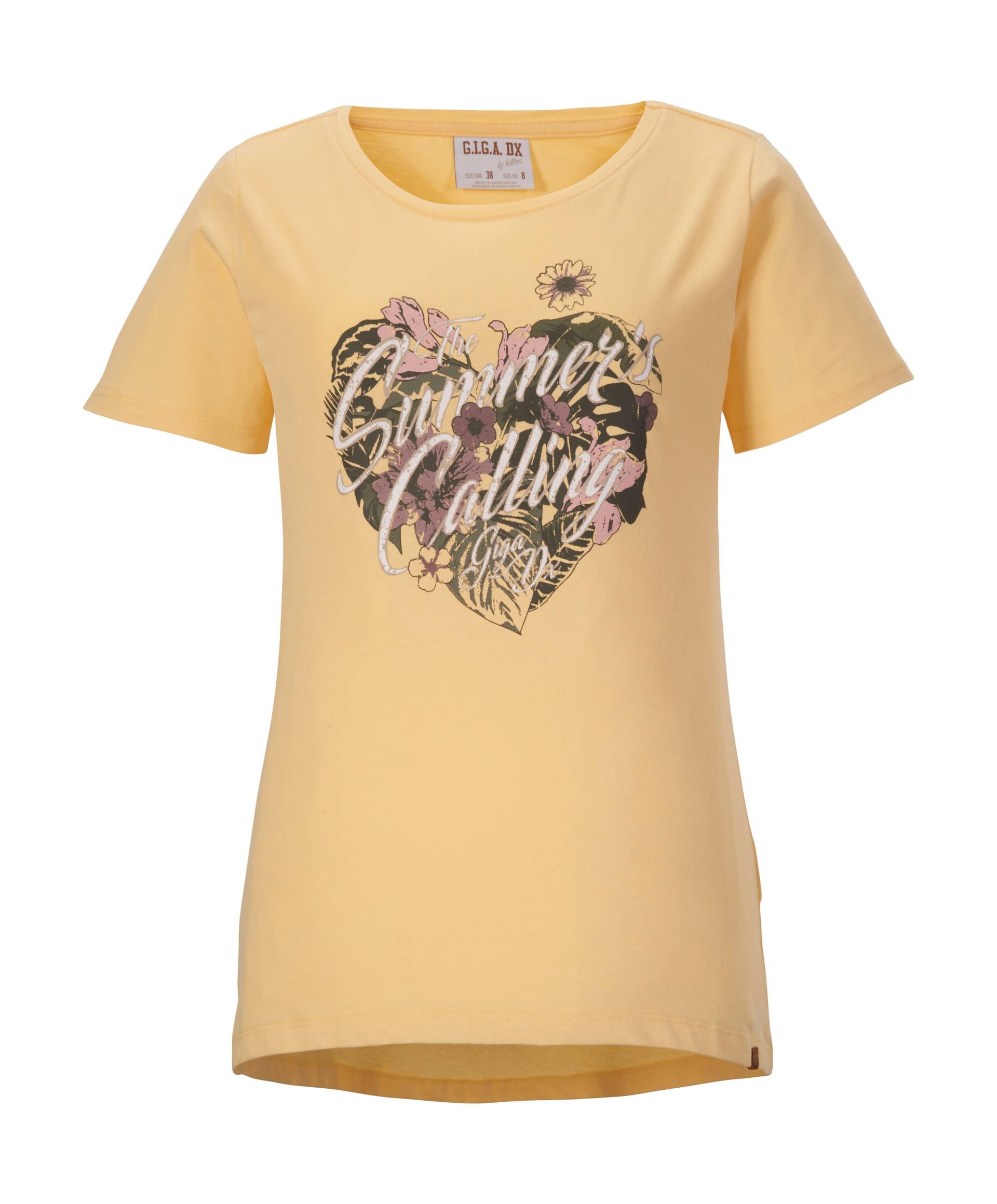 G.I.G.A. DX by killtec T-Shirt »GS 97 WMN TSHRT«, Langgeschnittenes Damen T-Shirt, 100% Baumwolle, sommerlicher Print von G.I.G.A. DX by killtec