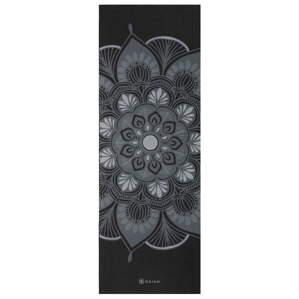 GAIAM - 4 mm Classic Printed Yoga Mat - Yogamatte Gr 61 cm x 173 cm x 0,4 cm;61 x 173 x 0,4 cm grau;lila;rosa;türkis von GAIAM