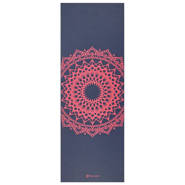 GAIAM - 4 mm Classic Printed Yoga Mat - Yogamatte Gr 61 x 173 x 0,4 cm blau