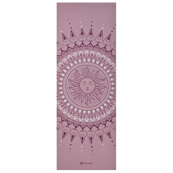 GAIAM - 4 mm Classic Printed Yoga Mat - Yogamatte Gr 61 x 173 x 0,4 cm rosa von GAIAM