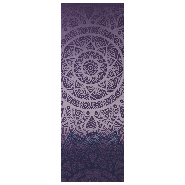 GAIAM - 5 mm Classic Printed Yoga Mat Gr 61 cm x 173 cm x 0,5 cm blau/grau;grau;oliv/grün von GAIAM