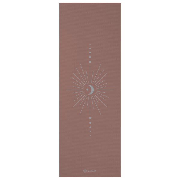 GAIAM - 5 mm Classic Printed Yoga Mat Gr 61 x 173 x 0,5 cm braun von GAIAM