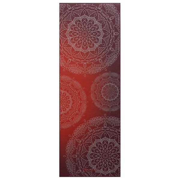 GAIAM - 6 mm Premium Metallic Yoga Mat - Yogamatte Gr 61 cm x 173 cm x 0,6 cm rot von GAIAM