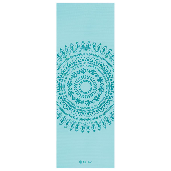 GAIAM - 6 mm Premium Yoga Mat - Yogamatte Gr 61 cm x 173 cm x 0,6 cm blau von GAIAM