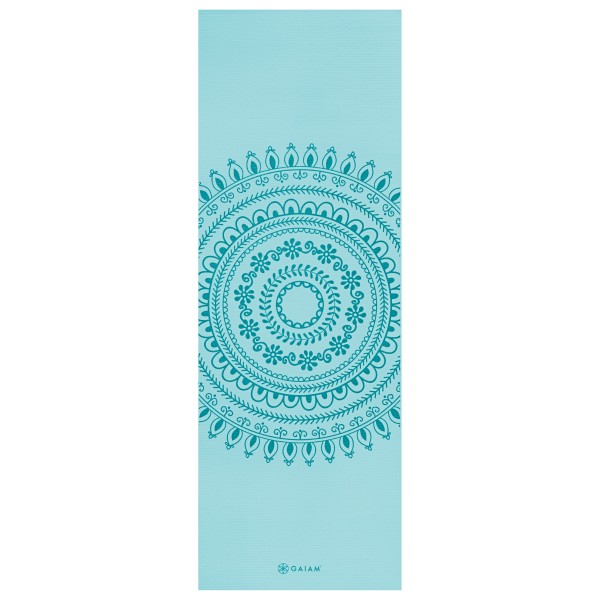 GAIAM - 6 mm Premium Yoga Mat - Yogamatte Gr 61 cm x 173 cm x 0,6 cm blau von GAIAM