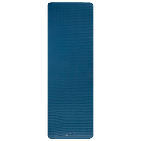 GAIAM - Essentials Fitness Mat 10 mm - Yogamatte Gr 61 cm x 183 cm x 1 cm blau;grau;schwarz von GAIAM