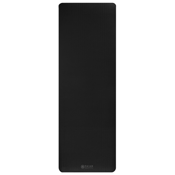 GAIAM - Essentials Fitness Mat 10 mm - Yogamatte Gr 61 cm x 183 cm x 1 cm schwarz von GAIAM