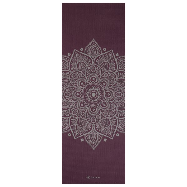 GAIAM - Sundial Flower Yoga Mat 5 mm Classic Printed - Yogamatte Gr 61 x 173 x 0,5 cm braun;grau;lila von GAIAM