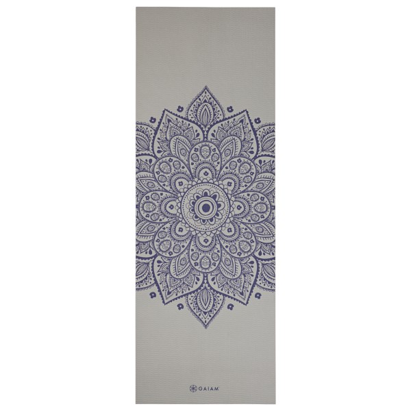 GAIAM - Sundial Flower Yoga Mat 5 mm Classic Printed - Yogamatte Gr 61 x 173 x 0,5 cm grau von GAIAM